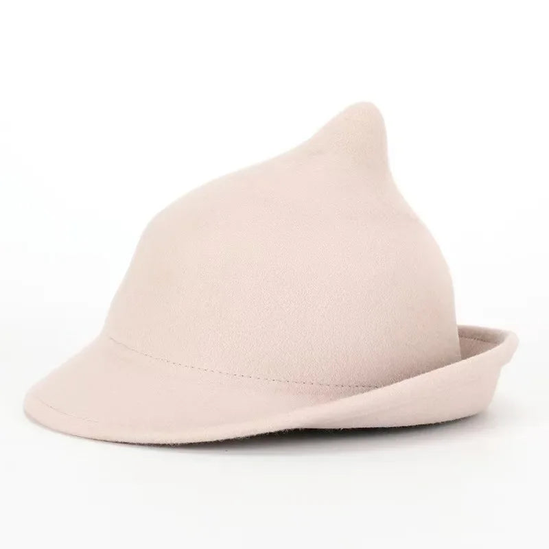 Hallowmere Wool Witch Hat in Off White