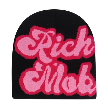 The Skullcap | Y2K Letter Knitted Hip Hop Beanie | Urban Caps NZ