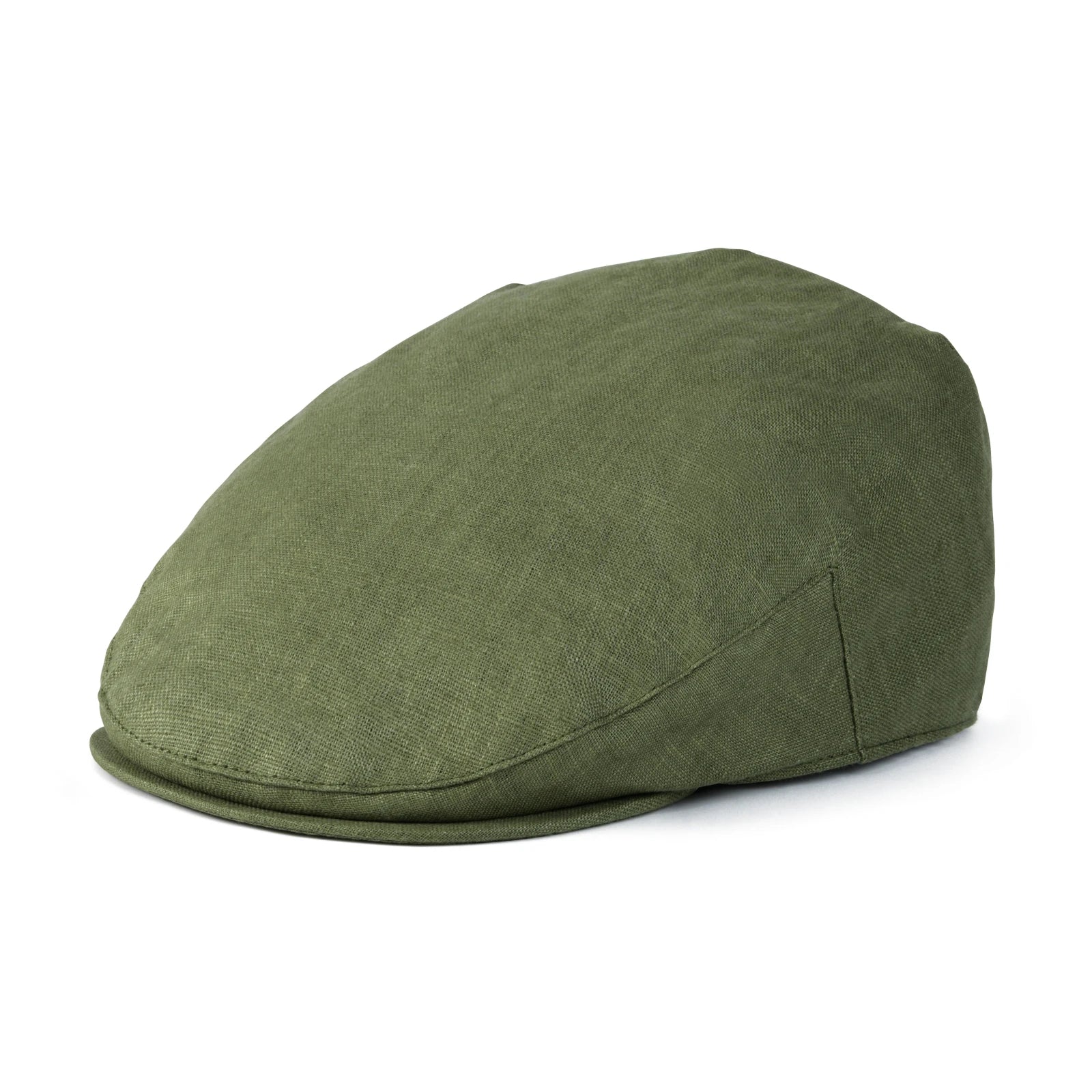 The Como | Herringbone Linen Newsboy Flat Cap | Urban Caps NZ