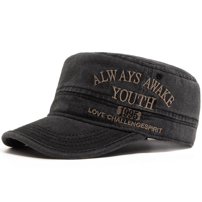 Retro Embroidered Cotton Military Cap | Outdoor Army Cap | Urban Caps NZ