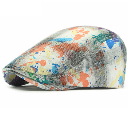 Dalston Graffiti Print Ivy Cap in Orange