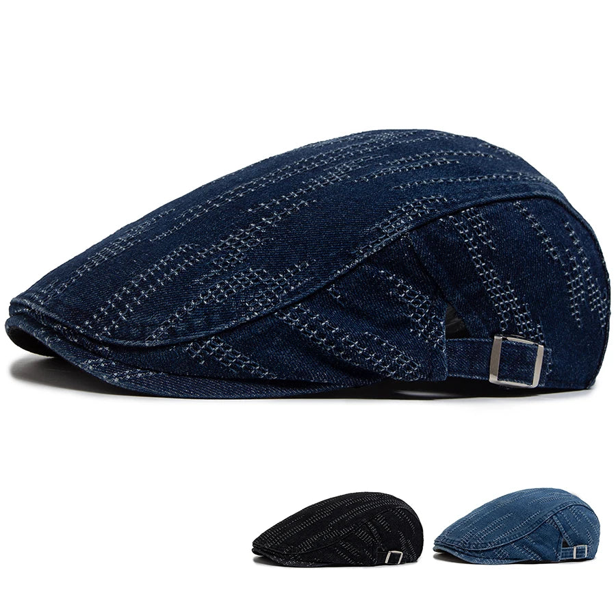 Plaid Cotton Ivy Cap | Country Heritage Flat Cap | Urban Caps NZ