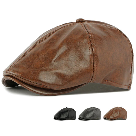 Toledo Faux Leather Beret
