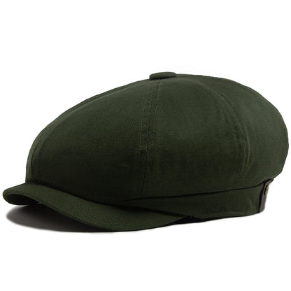 Soft Top Cotton Newsboy Cap | Gentleman's Octagonal Cap | Urban Caps NZ