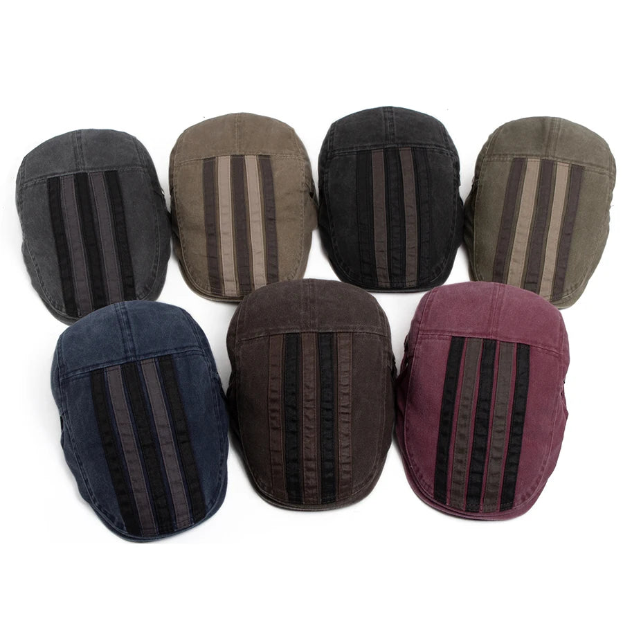 Washed Patchwork Ivy Cap | Five Panel Flat Hat | Urban Caps NZ