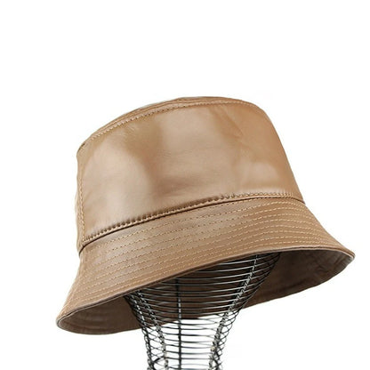 Cumberland Sheepskin Bucket Hat in Yellowish Brown