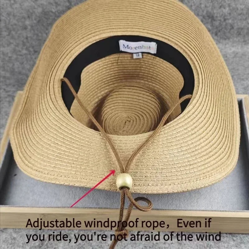 Drover Foldable Straw Cowboy Hat