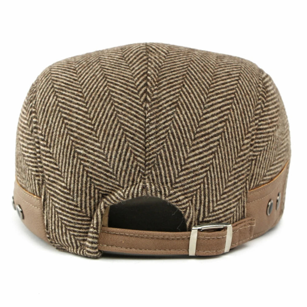 Nice Striped Earflap Beret