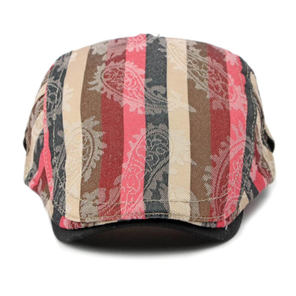 Callander Striped Print Beret