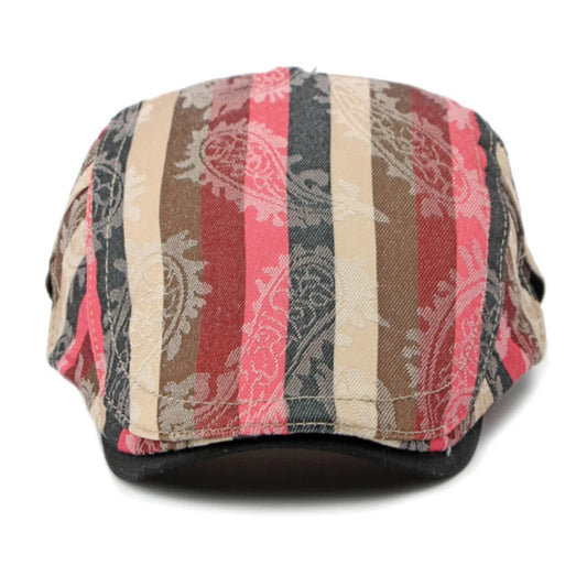 Callander Striped Print Beret