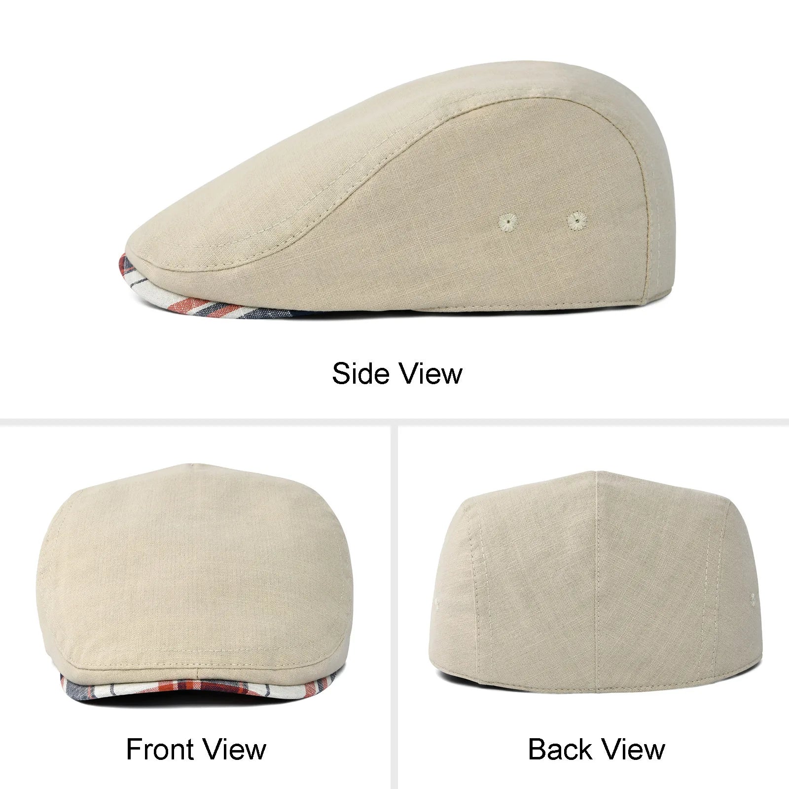 The Enniskillen | Men's Linen Irish Ivy Gatsby Flat Cap | Urban Caps NZ