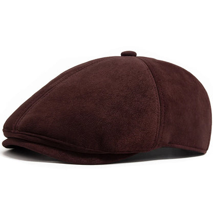 Faux Leather Newsboy Cap | English Gentleman's Cap | Urban Caps NZ