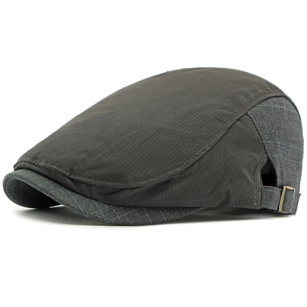 Peebles Patchwork Sun Beret in Dark Grey