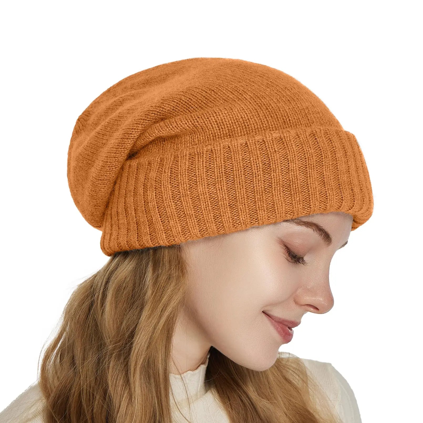 The Cashmere Cloud | 100% Wool Satin-Lined Slouchy Beanie | Urban Caps NZ
