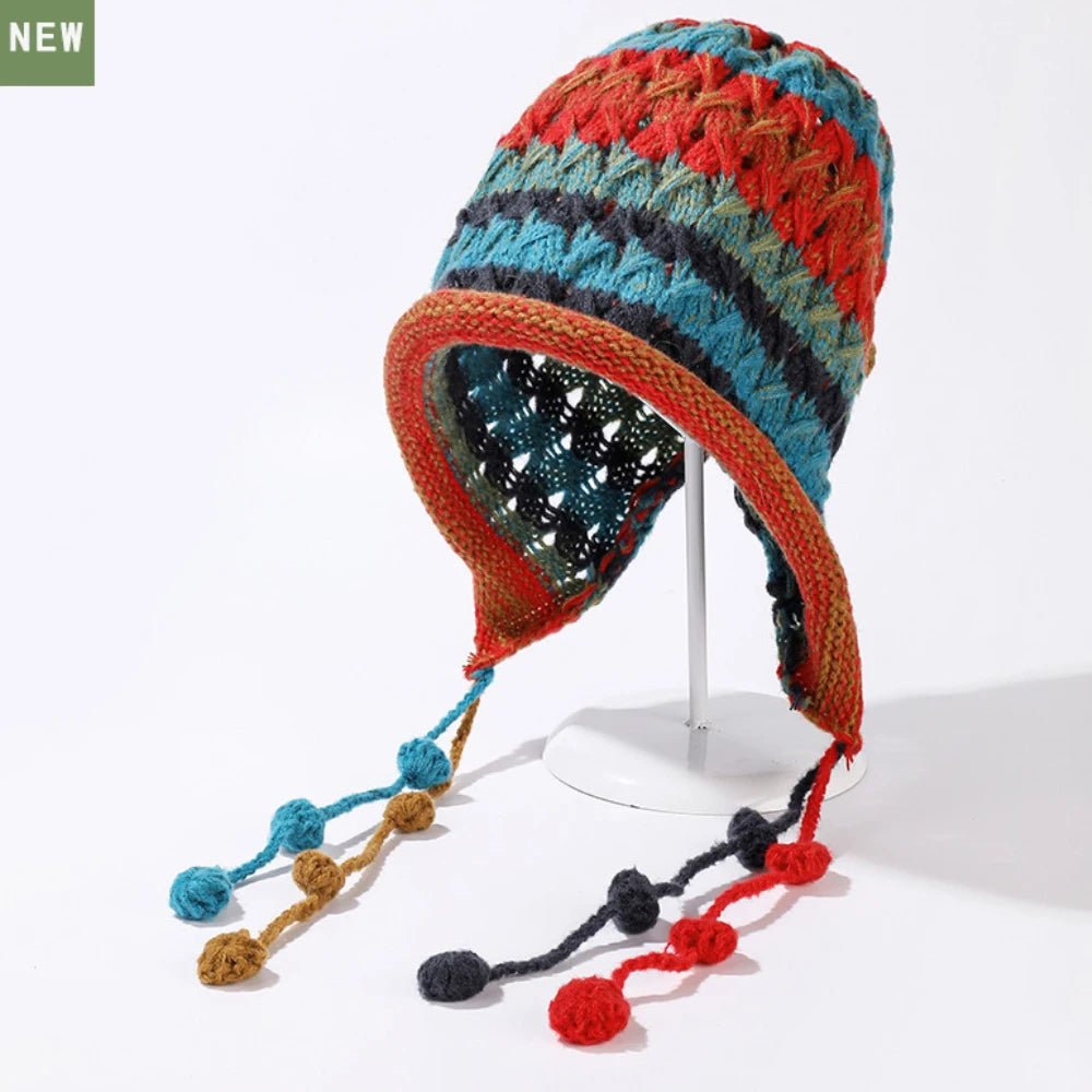 Skipton Colourful Patchwork Beanie