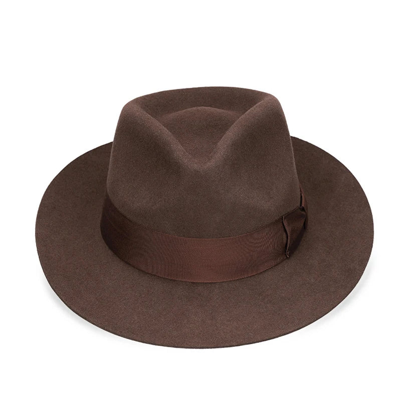 Wool Fedora Hat NZ – Wide Brim Felt Fedora with Satin Lining