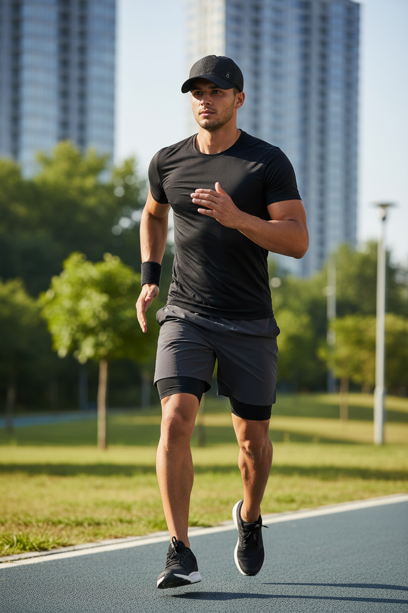 Urban Caps Active Running Cap – Breathable Quick-Dry Sun Protection Baseball Hat