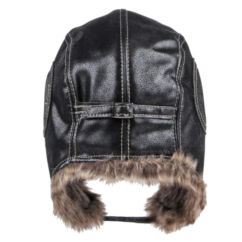 Ambleside Faux Leather Trapper Hat