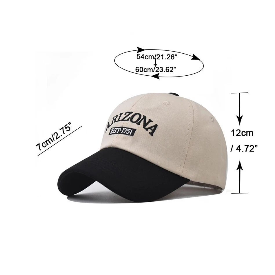 Print Letter Cotton Baseball Cap | Summer Sports Cap | Urban Caps NZ