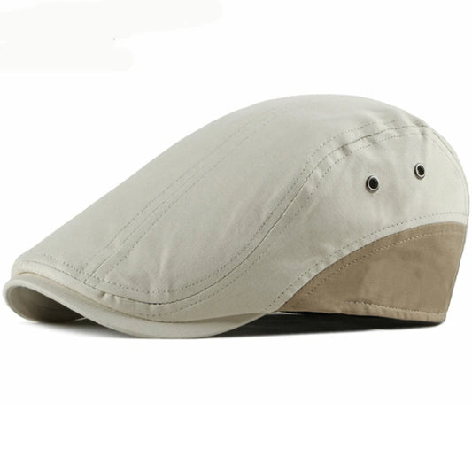 Bolton Patchwork Beret in Beige