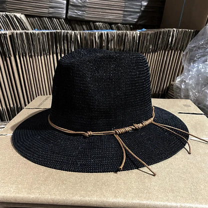 Bournemouth Wide-Brim Sun Hat in Black