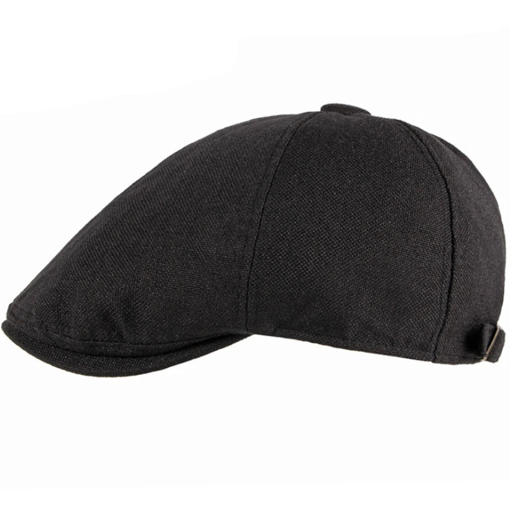 Hastings Octagonal Retro Beret in Black