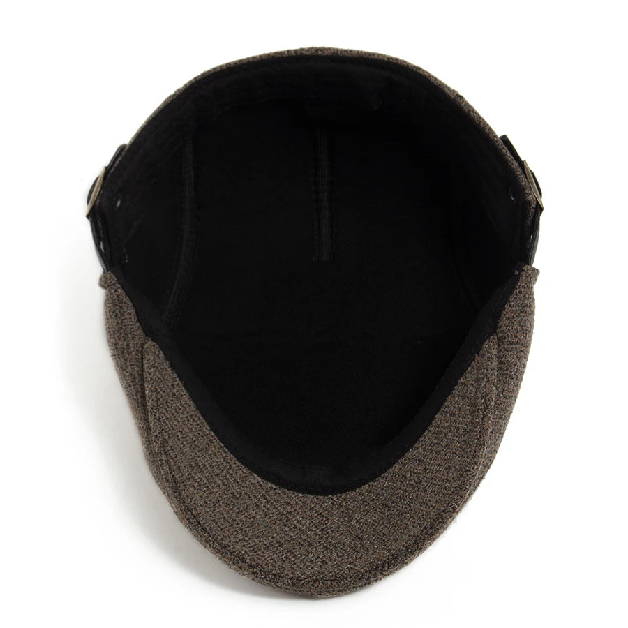 Velvet Grid Ivy Cap | Premium Winter Flat Cap | Urban Caps NZ