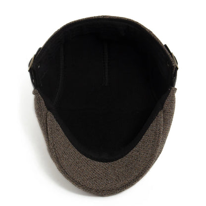 Velvet Grid Ivy Cap | Premium Winter Flat Cap | Urban Caps NZ
