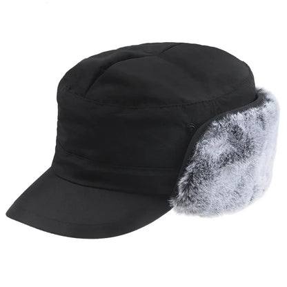 Kirkwall Waterproof Trapper Hat in Black
