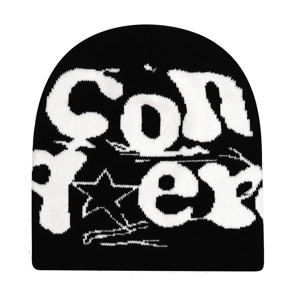 The Skullcap | Y2K Letter Knitted Hip Hop Beanie | Urban Caps NZ