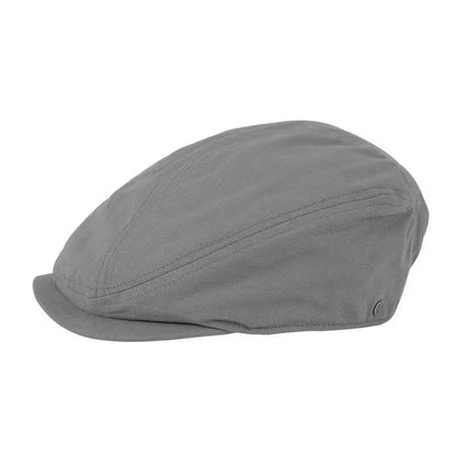 Torino XL Cotton Flat Cap – Extra Large Newsboy Cap for Men & Women (55–65cm)