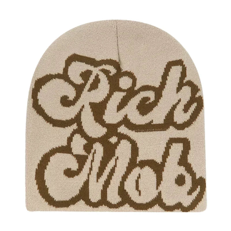 The Skullcap | Y2K Letter Knitted Hip Hop Beanie | Urban Caps NZ