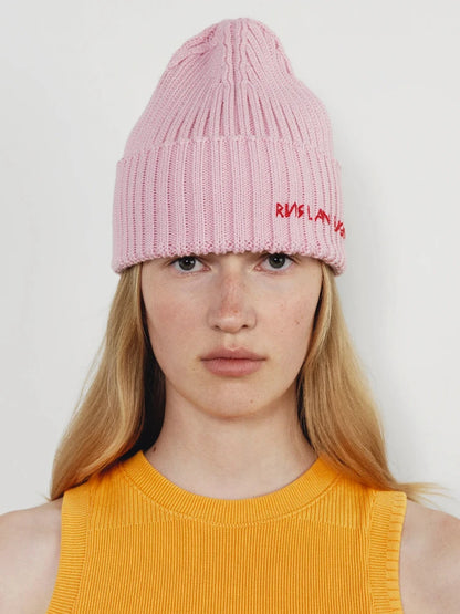 The Chamonix | Thick Wool Embroidered Letter Knitted Beanie | Urban Caps NZ