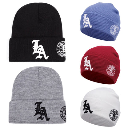 The LA Earth | Letter Earth Embroidery Hip Hop Beanie | Urban Caps NZ