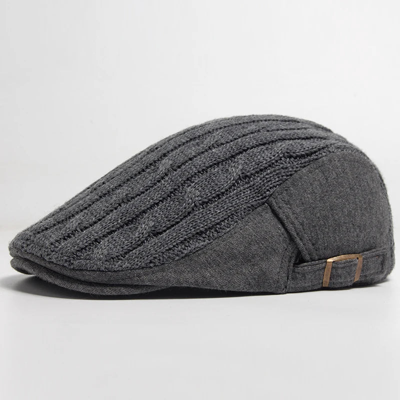 Soft-Top Knitted Ivy Cap | Scottish Winter Flat Cap | Urban Caps NZ