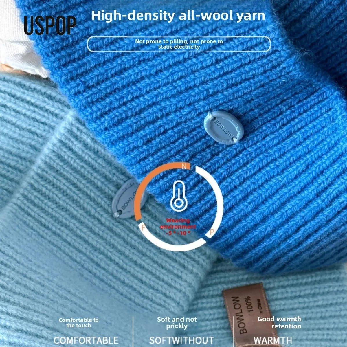 The Livigno | 100% Merino Wool Soft Non-Itchy Beanie | Urban Caps NZ