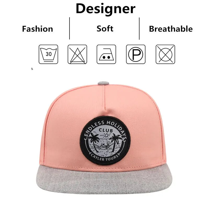 The Tropicana | Coconut Tree Beach Unisex Snapback Cap | Urban Caps NZ
