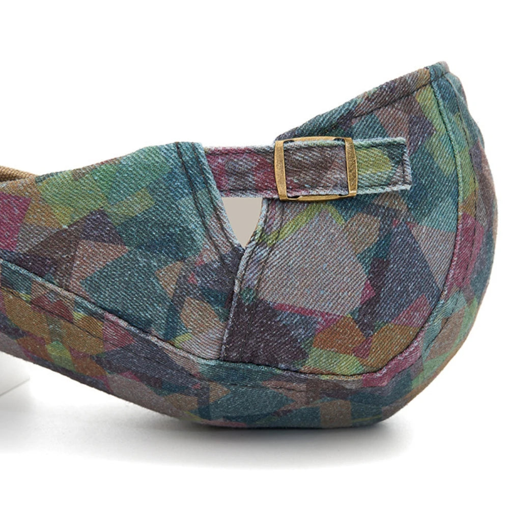 Camden Print Cotton Beret
