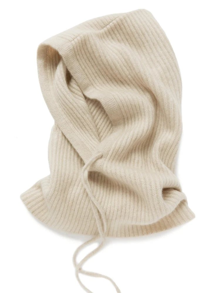 The Cairnwell | Women's 100% Wool Drawstring Balaclava Beanie | Urban Caps NZ