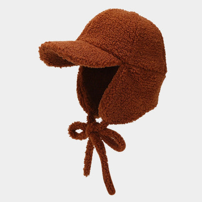 Fairbanks Berber Fleece Trapper Hat in Caramel