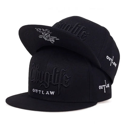 The Ladbroke | Thug Life Embroidery Unisex Snapback Cap | Urban Caps NZ