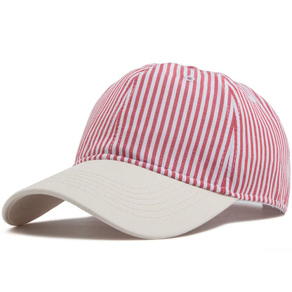Striped Soft Dad Hat | Casual Baseball Cap | Urban Caps NZ