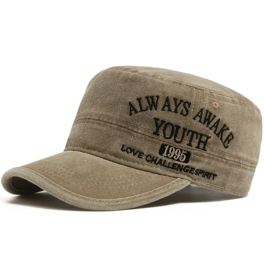 Retro Embroidered Cotton Military Cap | Outdoor Army Cap | Urban Caps NZ