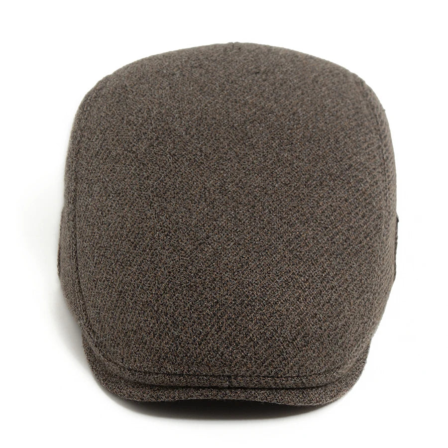 Velvet Grid Ivy Cap | Premium Winter Flat Cap | Urban Caps NZ