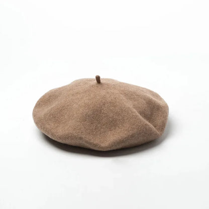 Versailles Wool Beret in Mo Khaki