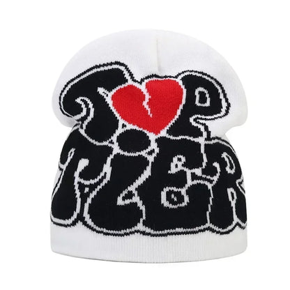 The Skullcap | Y2K Letter Knitted Hip Hop Beanie | Urban Caps NZ