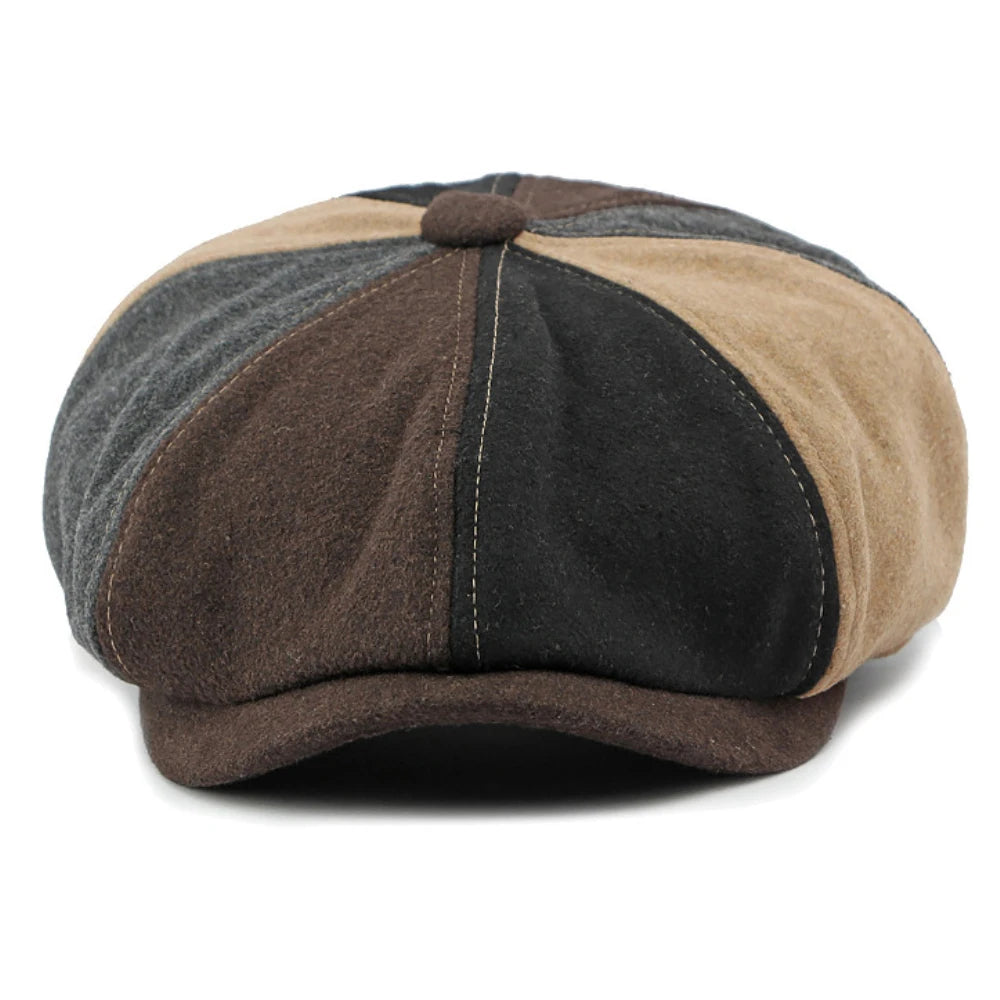 Seville Patchwork Wool Ivy Cap
