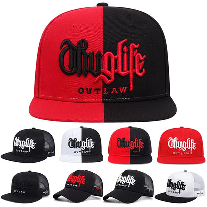 The Ladbroke | Thug Life Embroidery Unisex Snapback Cap | Urban Caps NZ
