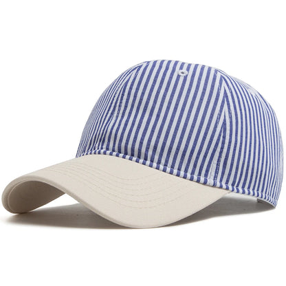 Striped Soft Dad Hat | Casual Baseball Cap | Urban Caps NZ