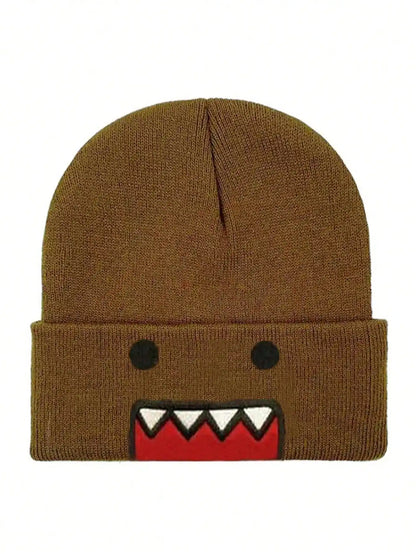The Domo | Cartoon Character Embroidered Knitted Beanie | Urban Caps NZ